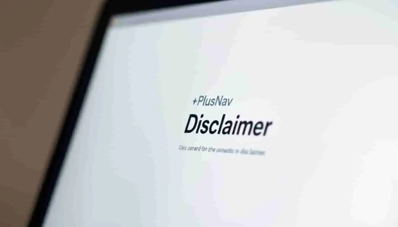 PlusNav 导航网站免责声明