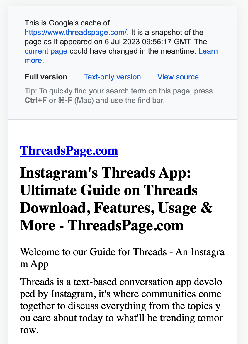 Threads 上线,我火速做了个网站,1小时就被谷歌收录了,操作步骤全揭秘