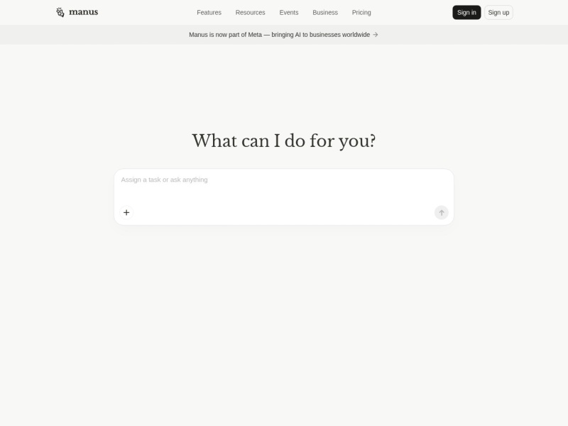 Manus – AI 智能体,直接在你电脑上干活