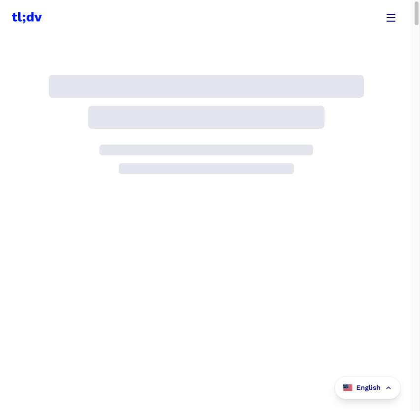 tl;dv — AI 会议录制与智能摘要工具