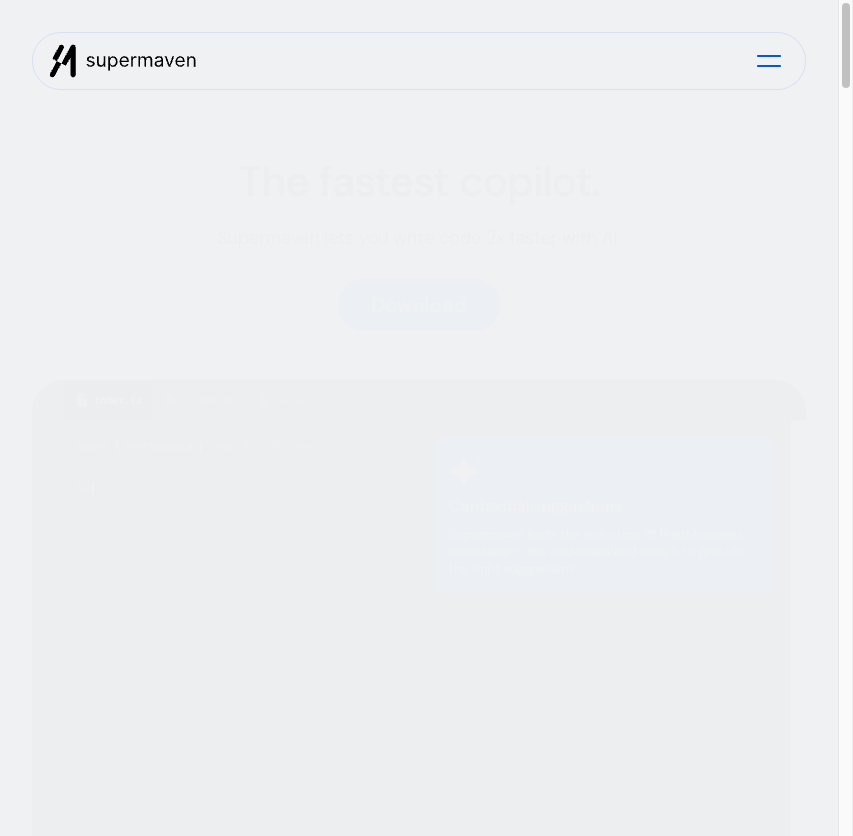 Supermaven — 极速 AI 代码补全与编程助手