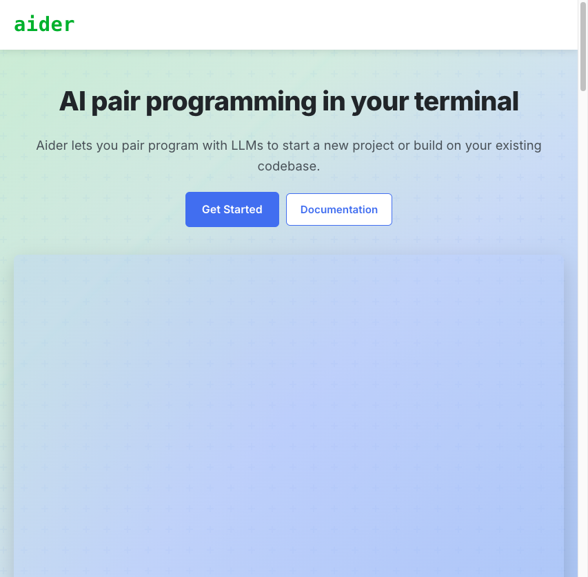 Aider — 终端内 AI 结对编程工具