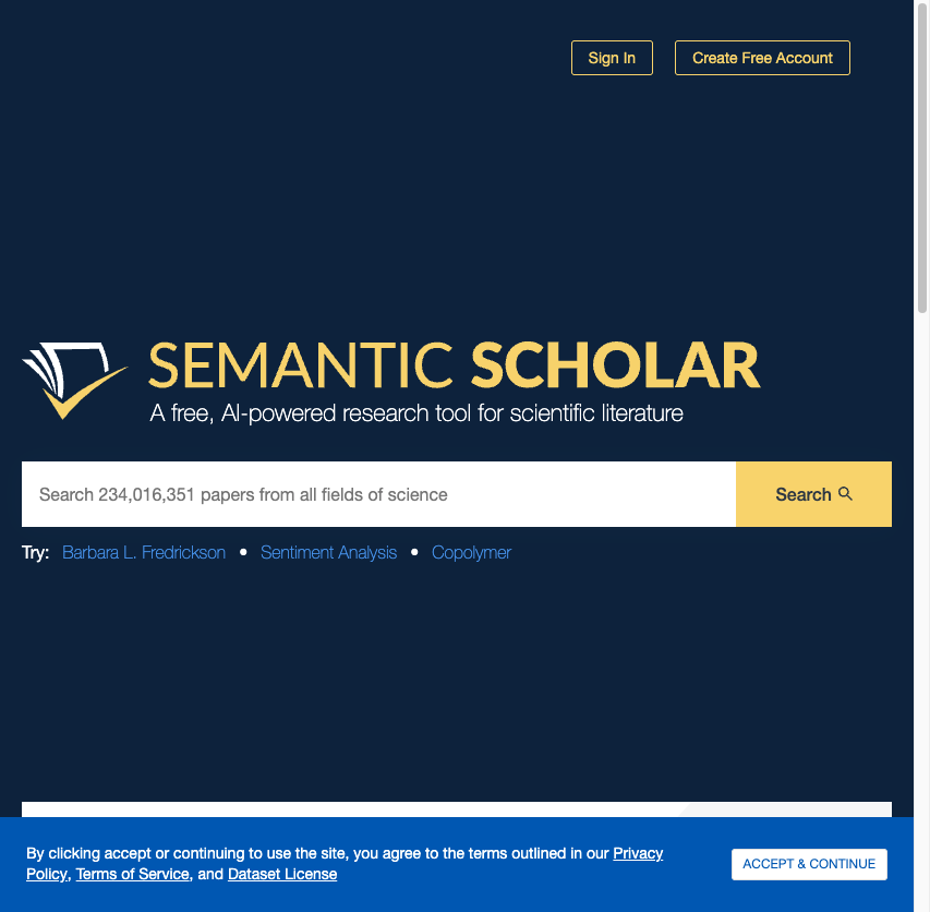 Semantic Scholar — AI 驱动的学术论文搜索引擎