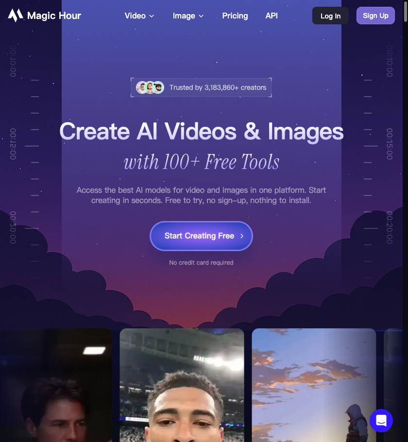 Magic Hour — 一站式 AI 视频与图像创作平台