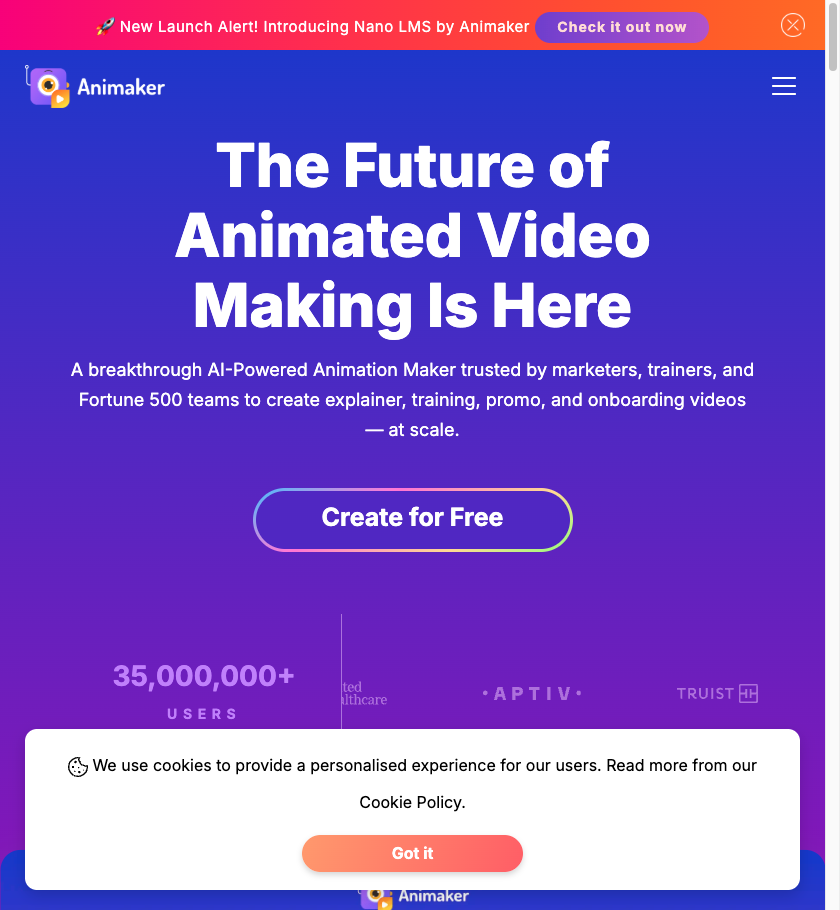 Animaker — 在线 AI 动画视频与动效制作平台