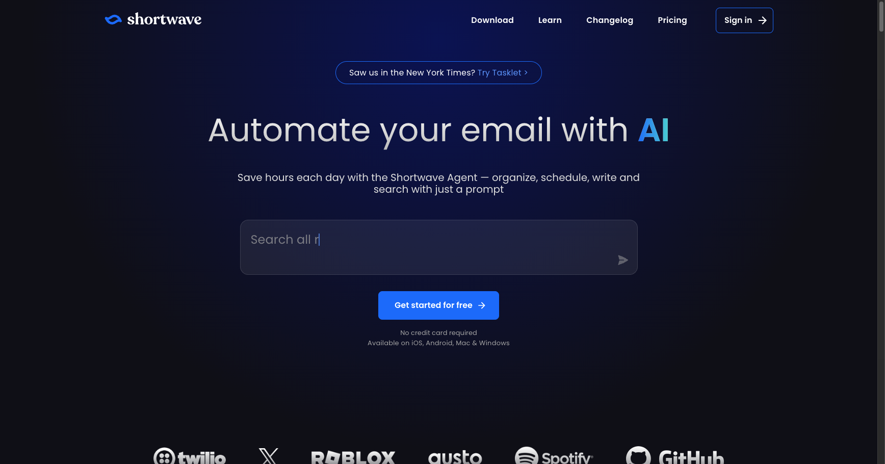 Shortwave — Google 前团队打造的 AI 邮件助手