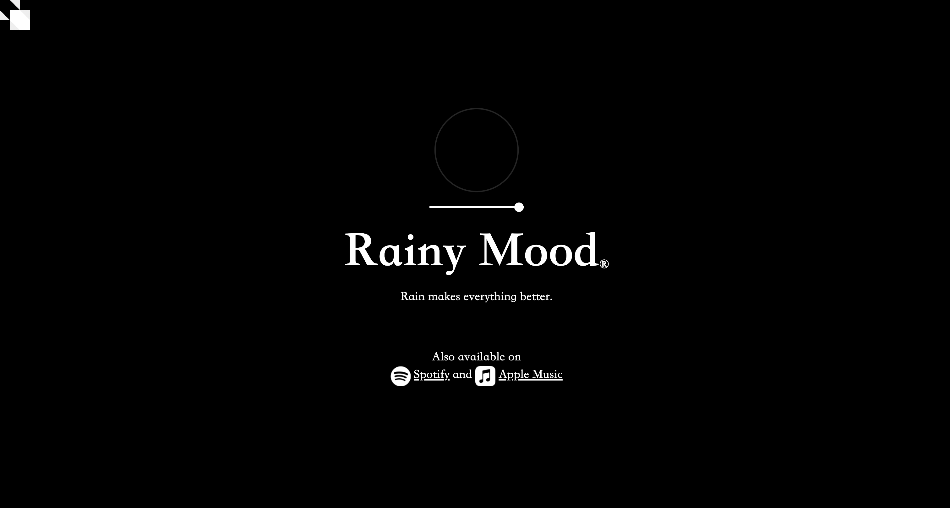 Rainy Mood — 经典雨声白噪音网站