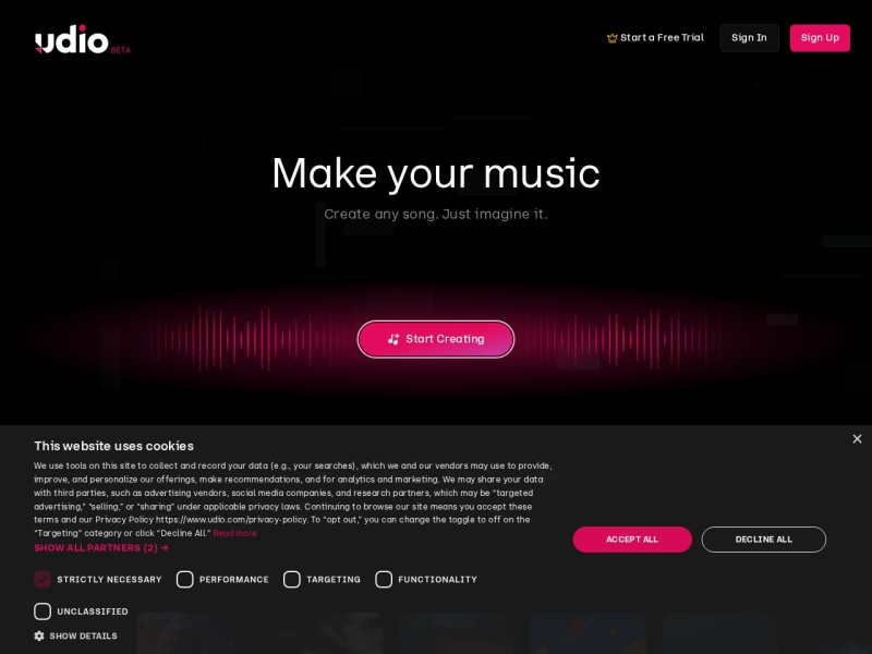 Udio – 高质量 AI 音乐创作平台