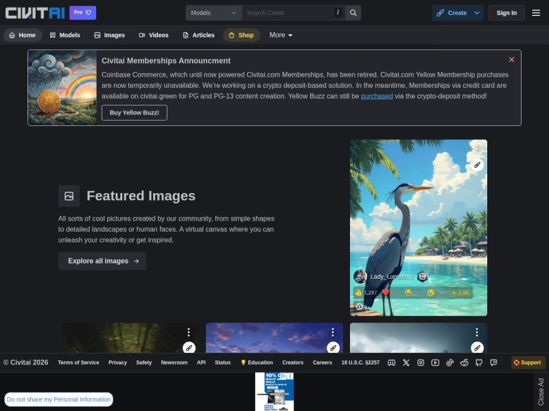Civitai：全球最大的AI生成艺术模型共享社区