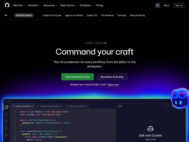 GitHub Copilot – GitHub 的 AI 编程助手