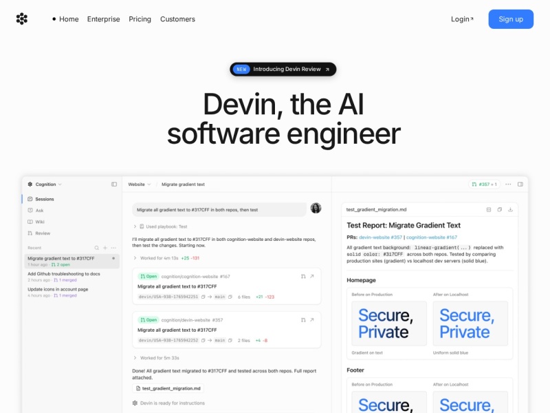 Devin – AI 自主软件工程师