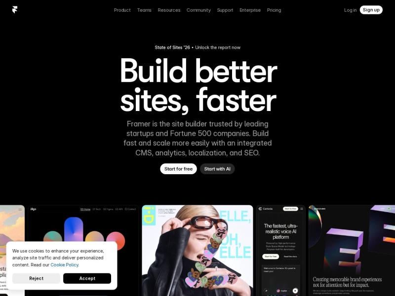 Framer – AI 网站设计与发布工具