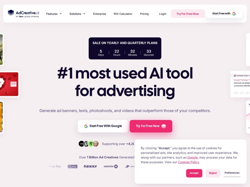 AdCreative.ai — AI驱动的高转化广告素材生成平台
