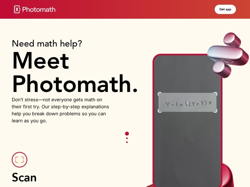 Photomath:用手机摄像头解数学题的智能学习工具