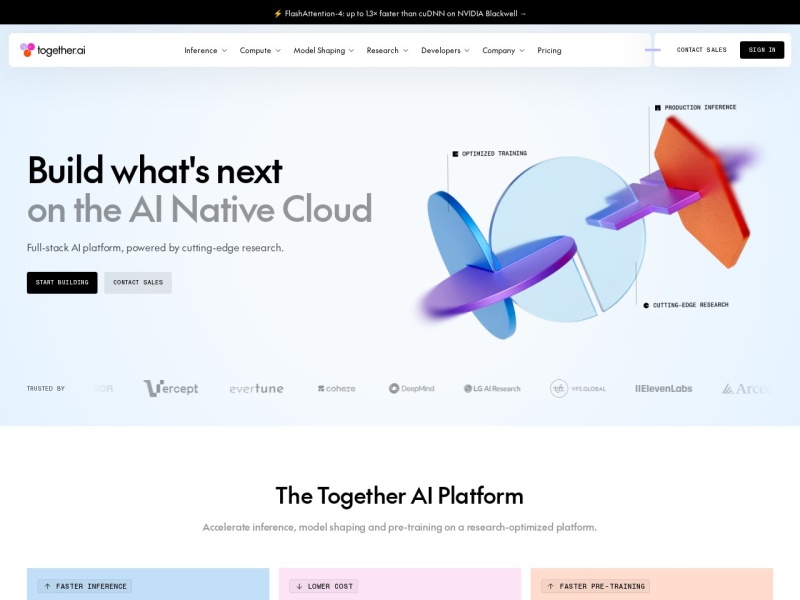 Together AI：面向开发者的全栈AI云平台