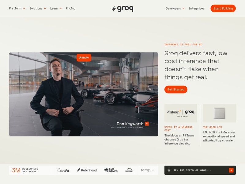 Groq:专为AI推理打造的高速低成本推理平台