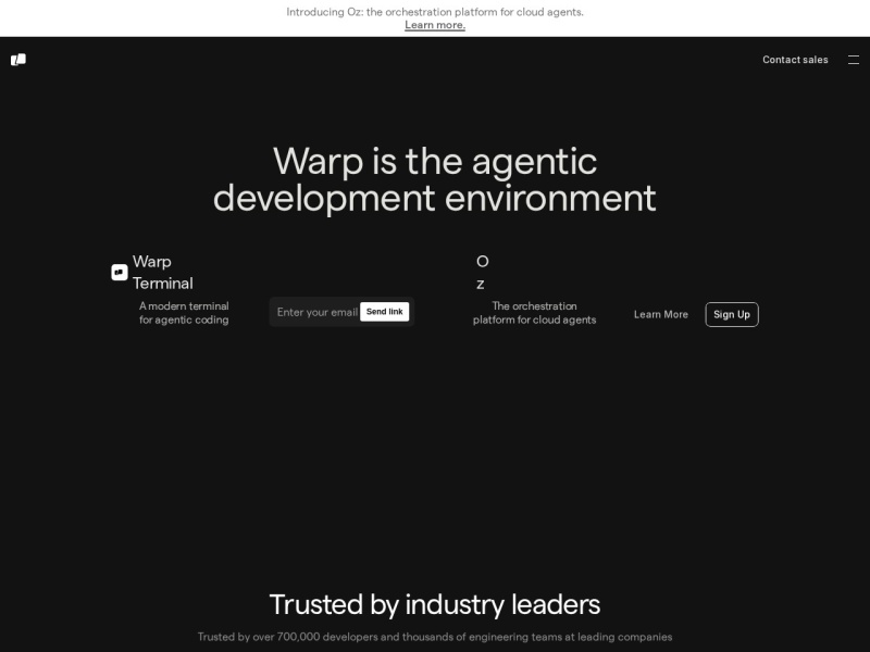 Warp：面向智能开发的现代终端与云端代理平台