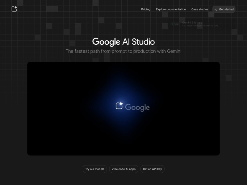 Google AI Studio:Google Gemini 模型的官方开发平台