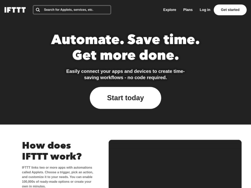 IFTTT AI — AI 办公领域的专业 AI 工具