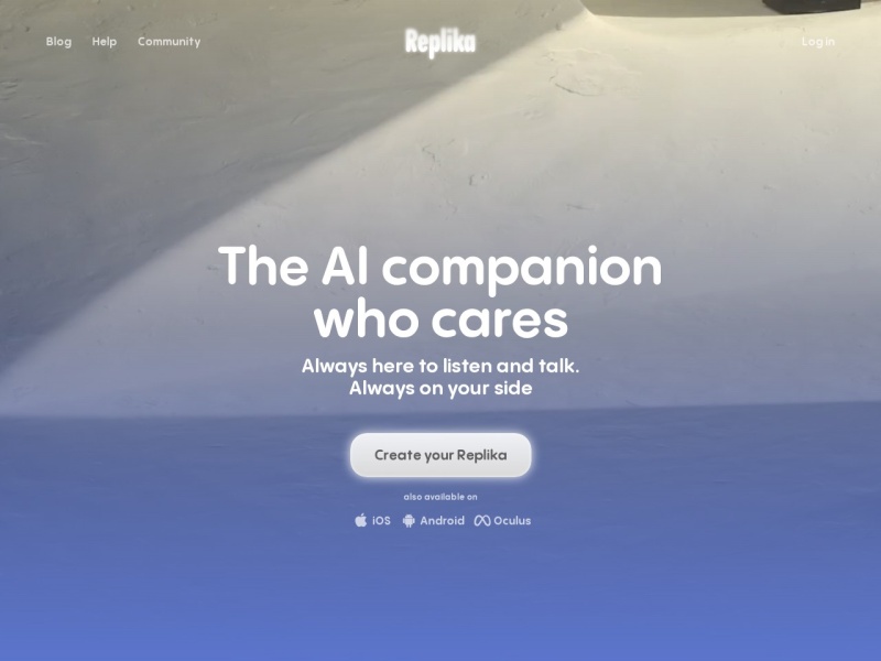 Replika — AI女友领域的专业 AI 工具