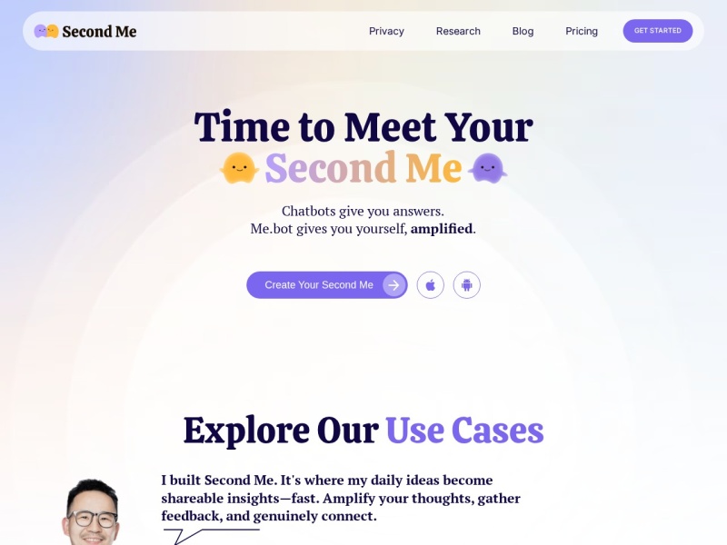 Me.bot — AI聊天助手领域的专业 AI 工具