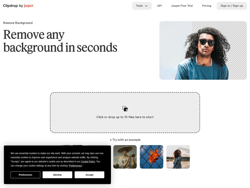 ClipDrop Remove Background – Stability AI去背景工具