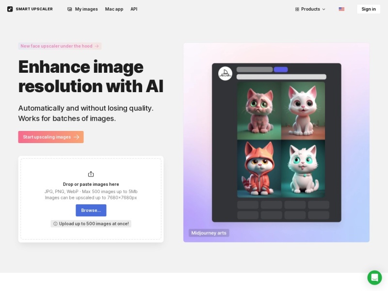 Icons8 Smart Upscaler – AI图片无损放大工具
