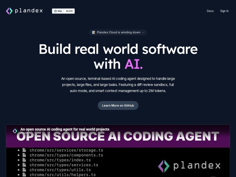 Plandex – AI编程工具