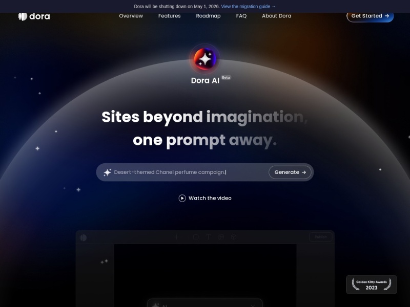 Dora AI – AI设计工具