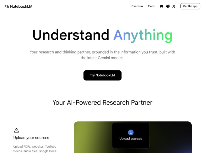 NotebookLM – AI音频工具