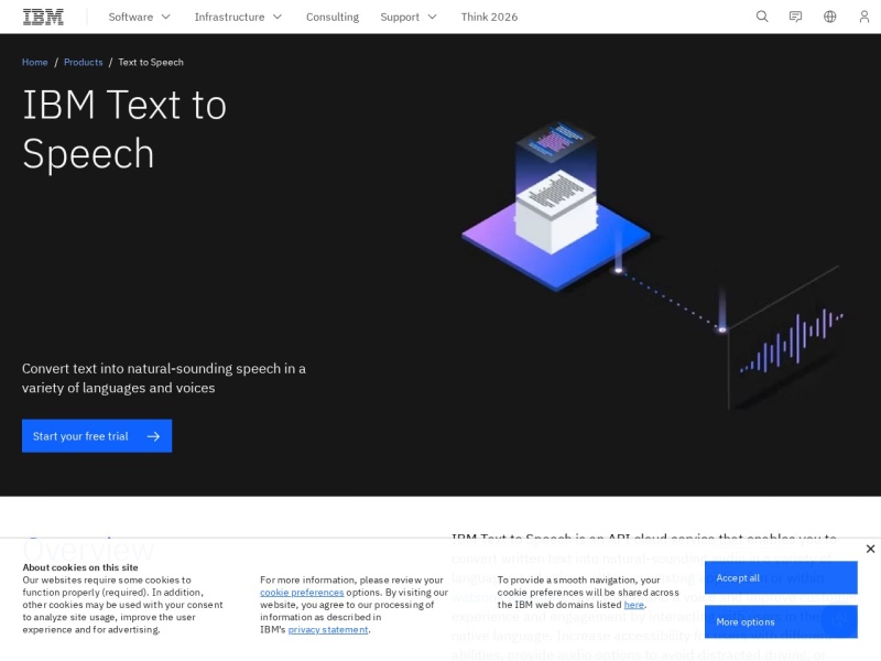 IBM Watson文字转语音 – AI音频工具