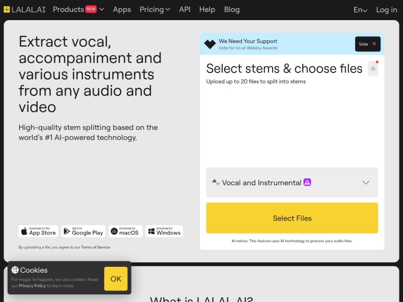 LALAL.AI – AI音频工具