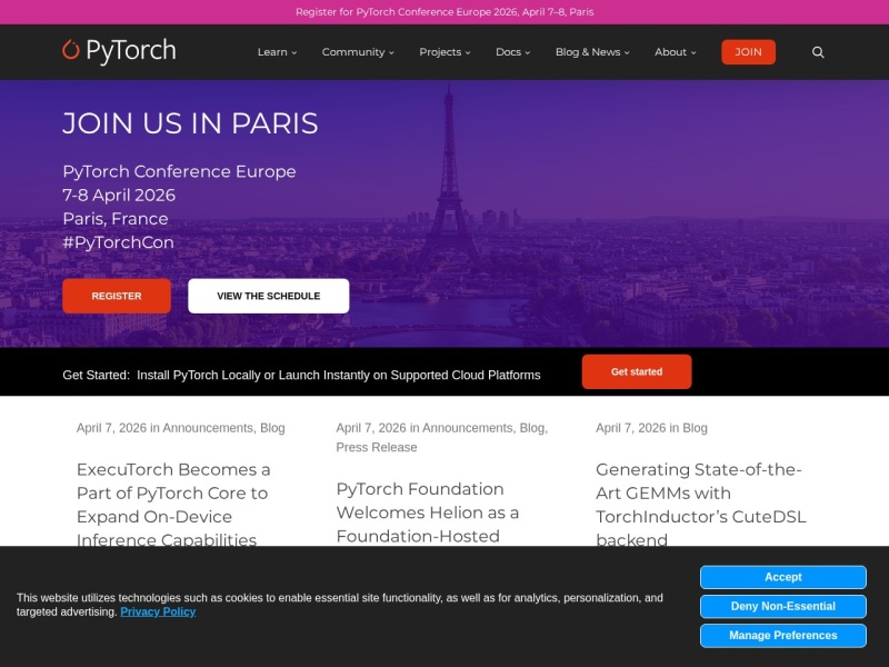PyTorch – AI开发平台