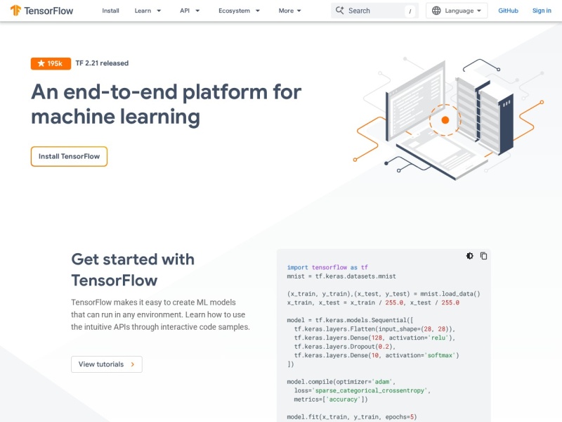 TensorFlow – AI开发平台
