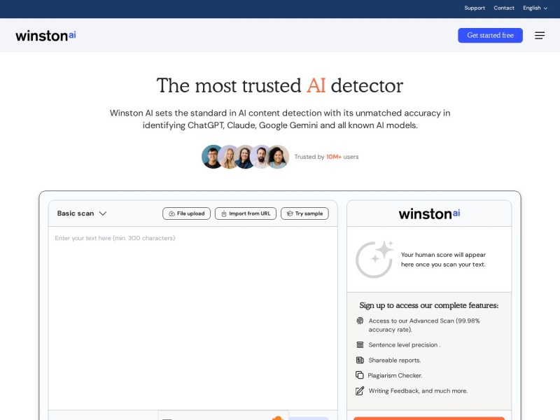 Winston AI – AI内容检测
