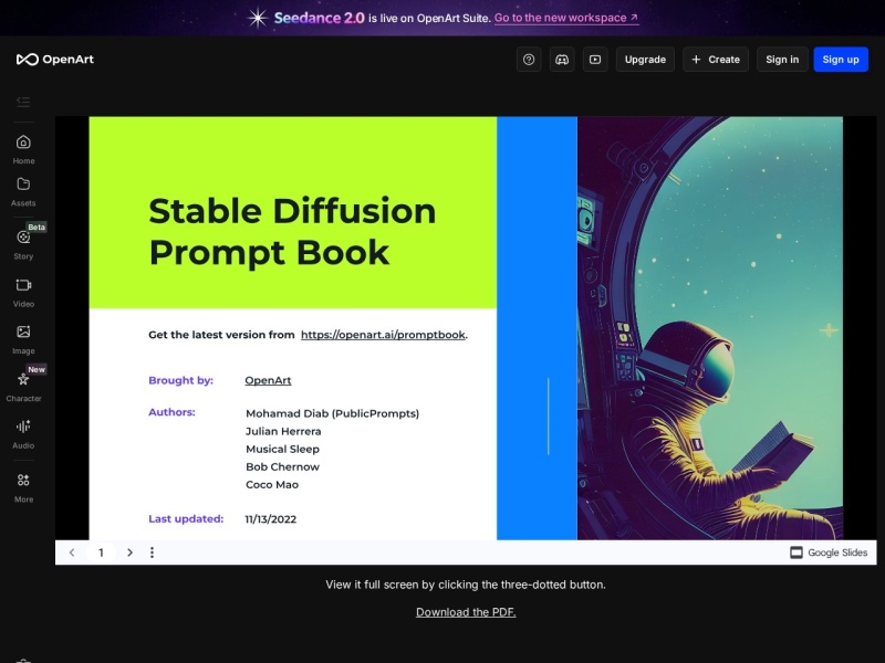 Stable Diffusion Prompt Book – AI提示指令