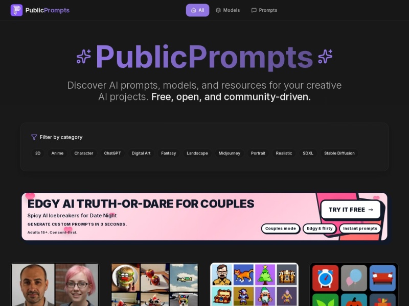 PublicPrompts – AI提示指令