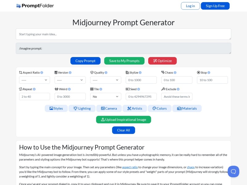 PromptFolder – AI提示指令